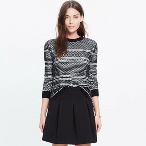 NWT madewell pleated black mini